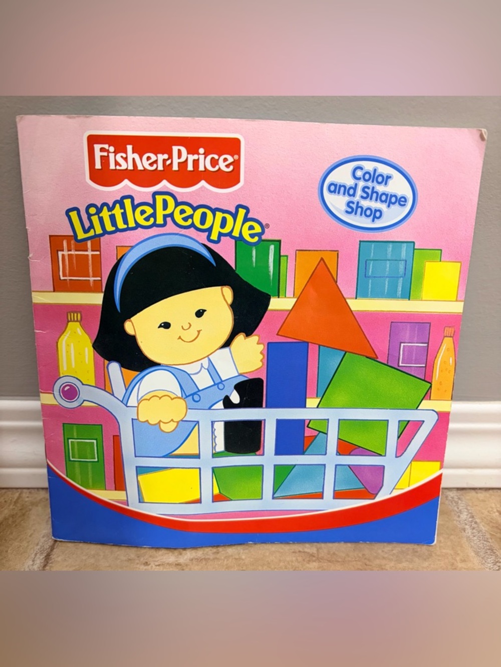 (1998) Fisher-Price Little People: Color and Shape Shop Paperback Kid’s Book